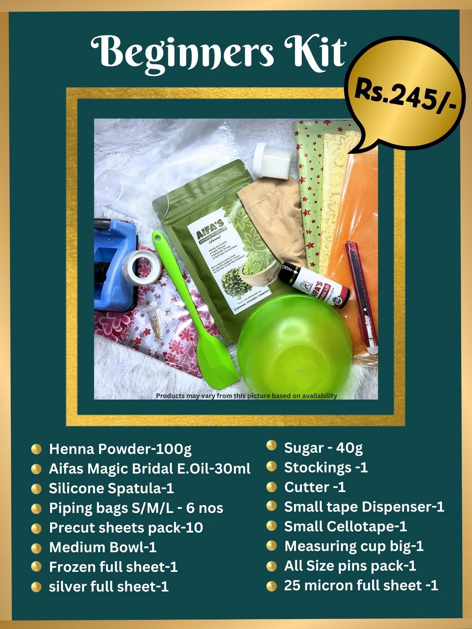 245 Rupees Beginners Kit