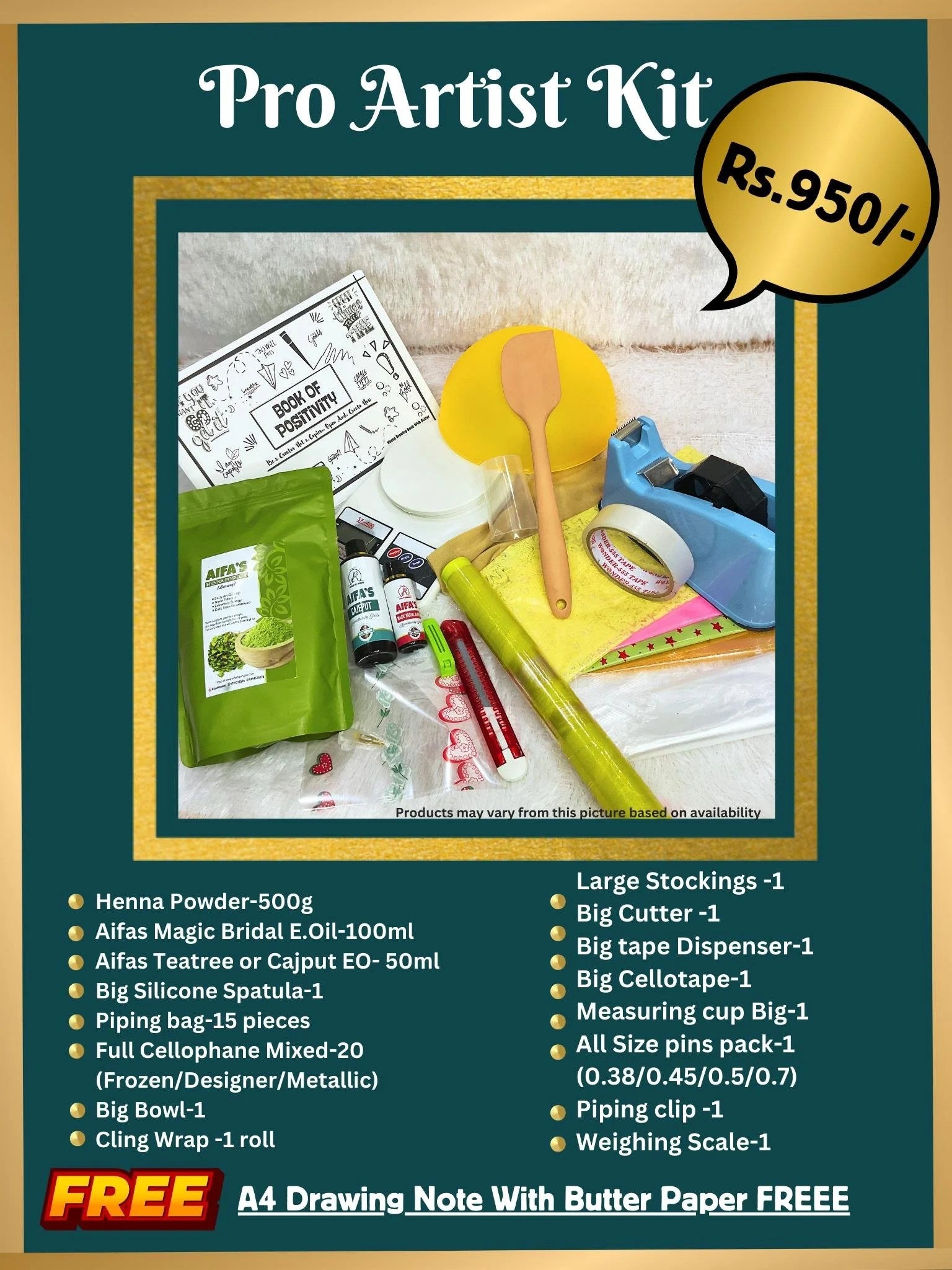 950 Rupees Pro Artist Kit