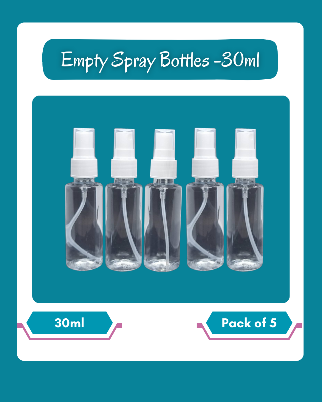 Empty spray bottle - pack of 5