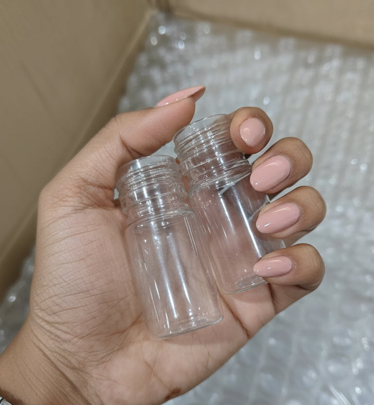 Empty Transparent 15ml Bottles (Pack of 5)