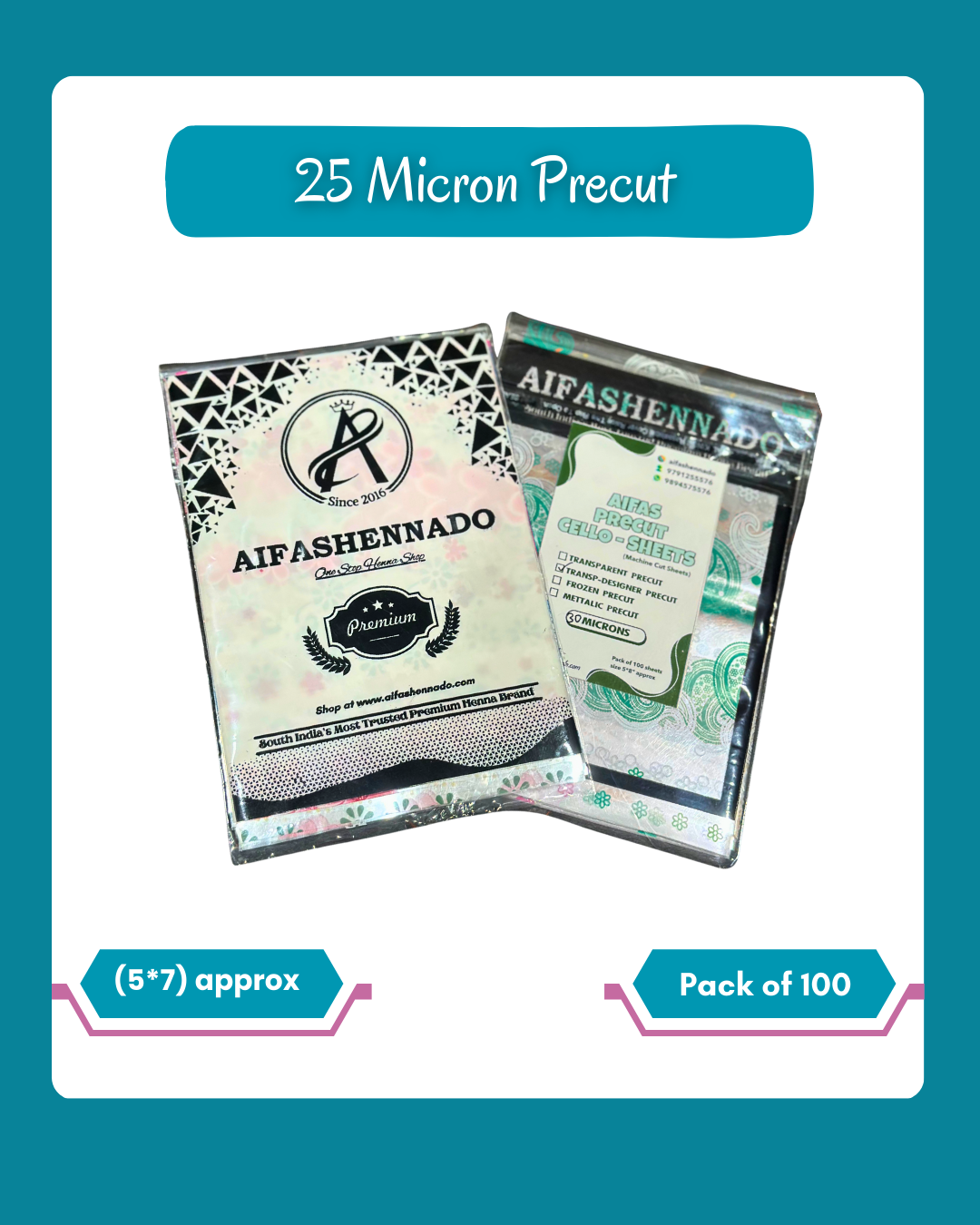 Precuts (25,30,35mic)-Pack of 100