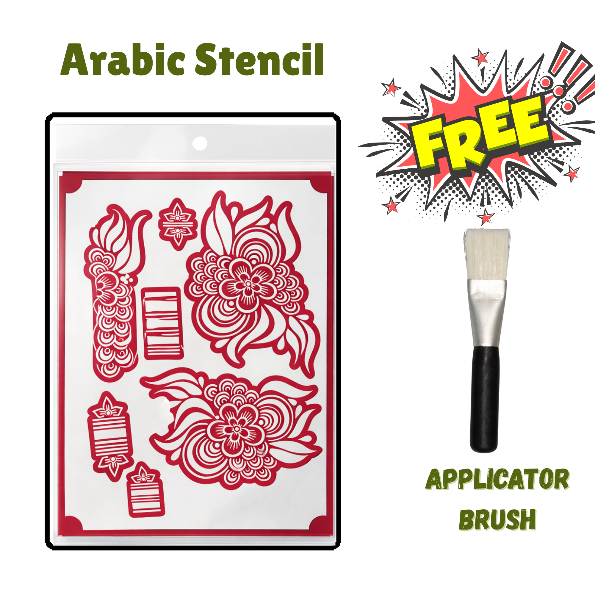 Stencils Arabic (Random design) – Aifashennado