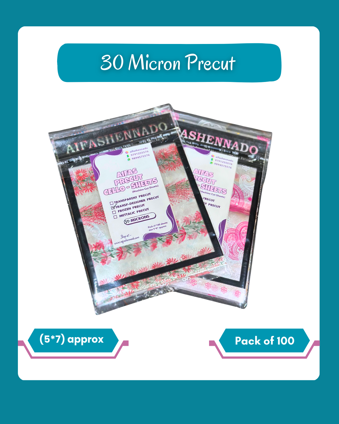 Precuts (25,30,35mic)-Pack of 100