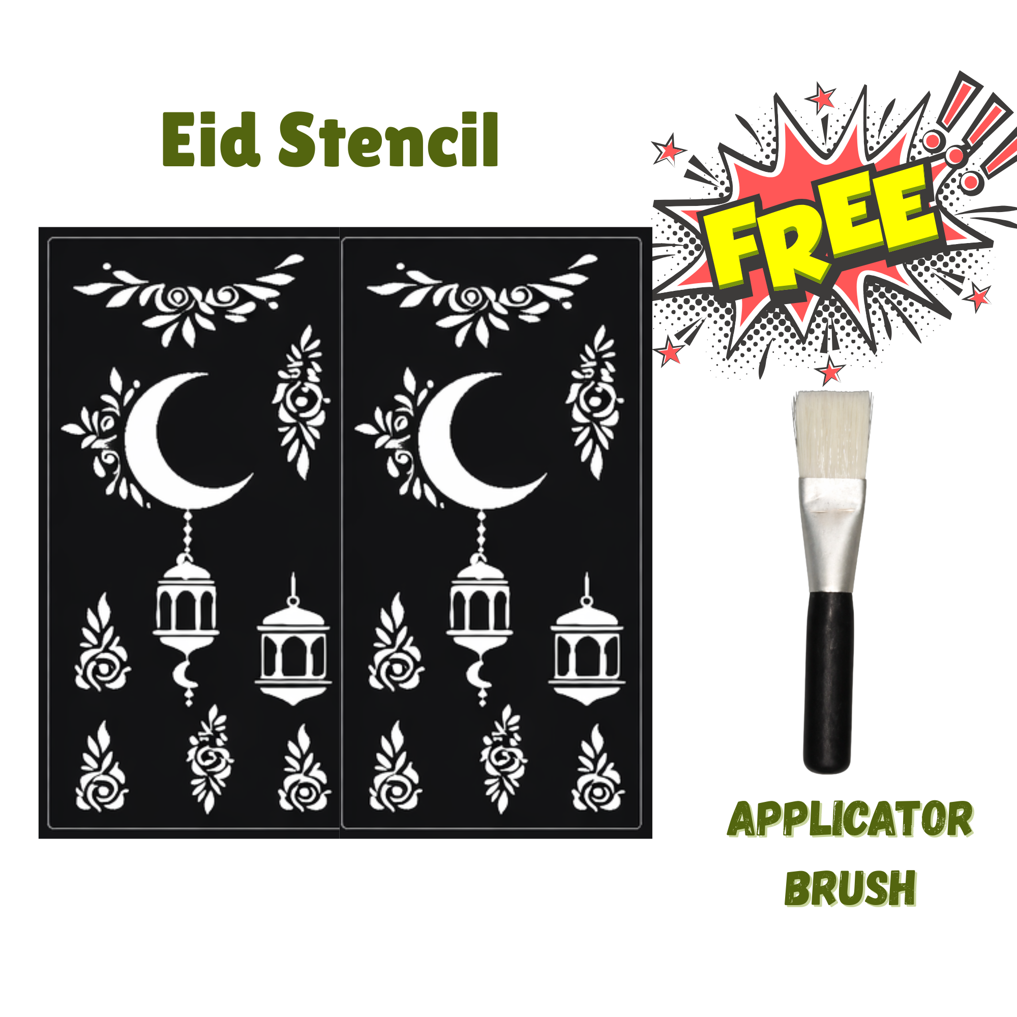 Stencil Eid type - Medium  (random)