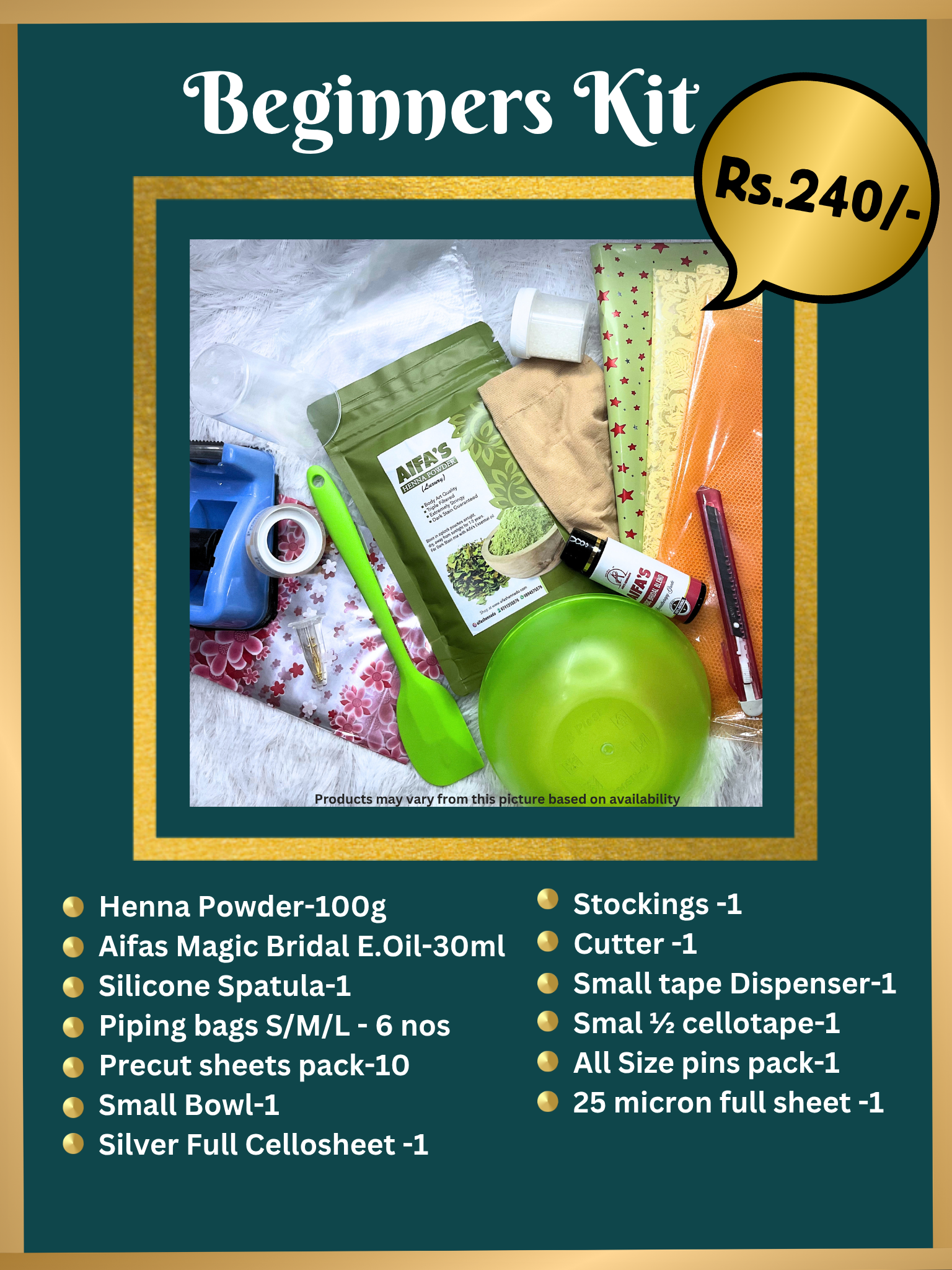 240 Rupees Beginners Kit