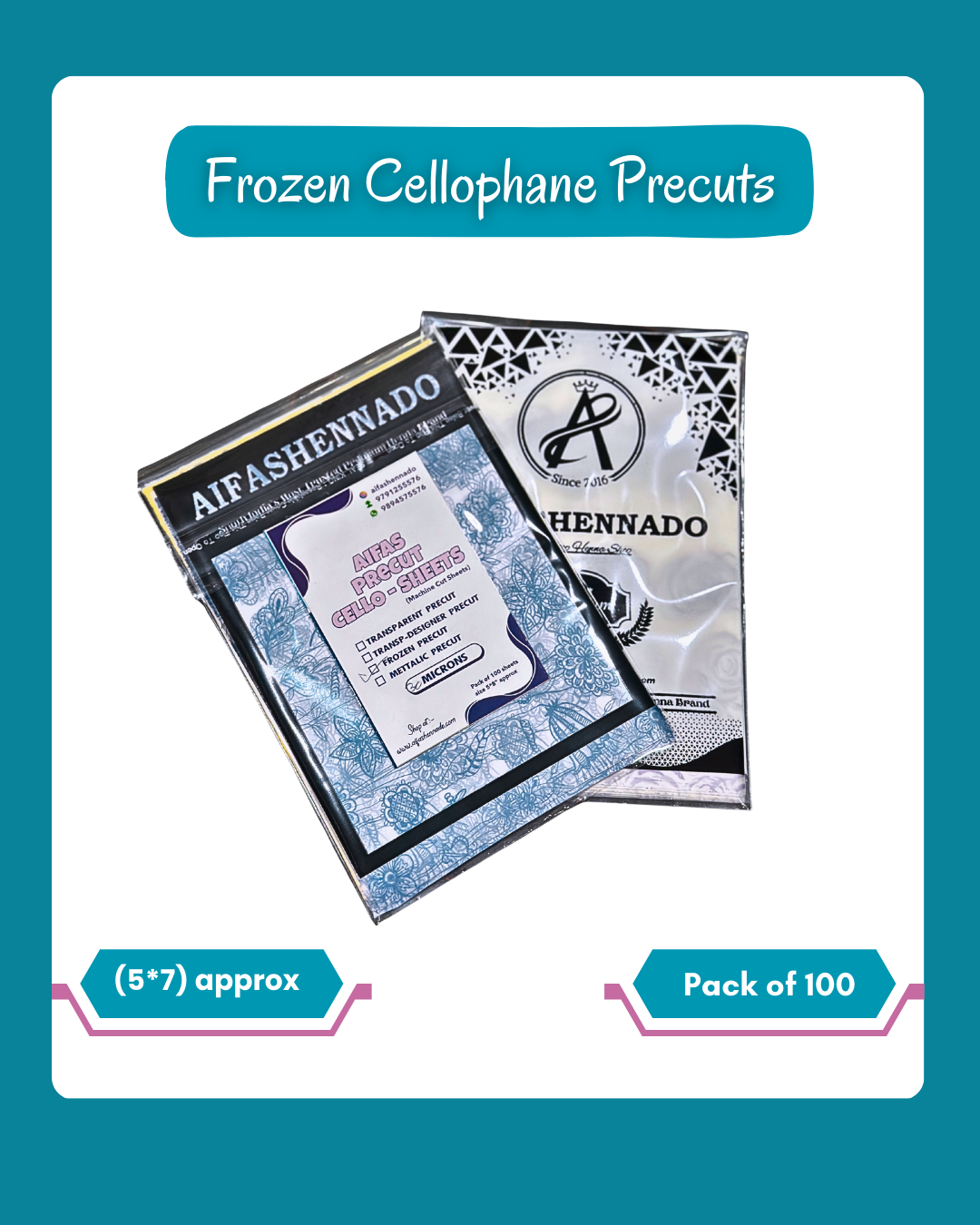 Precut Frozen - Pack of 100